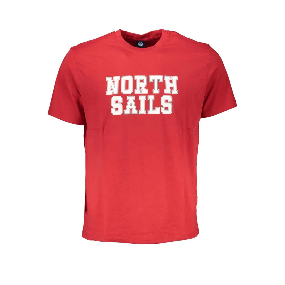North Sails Red Cotton T-Shirt - T-Shirts
