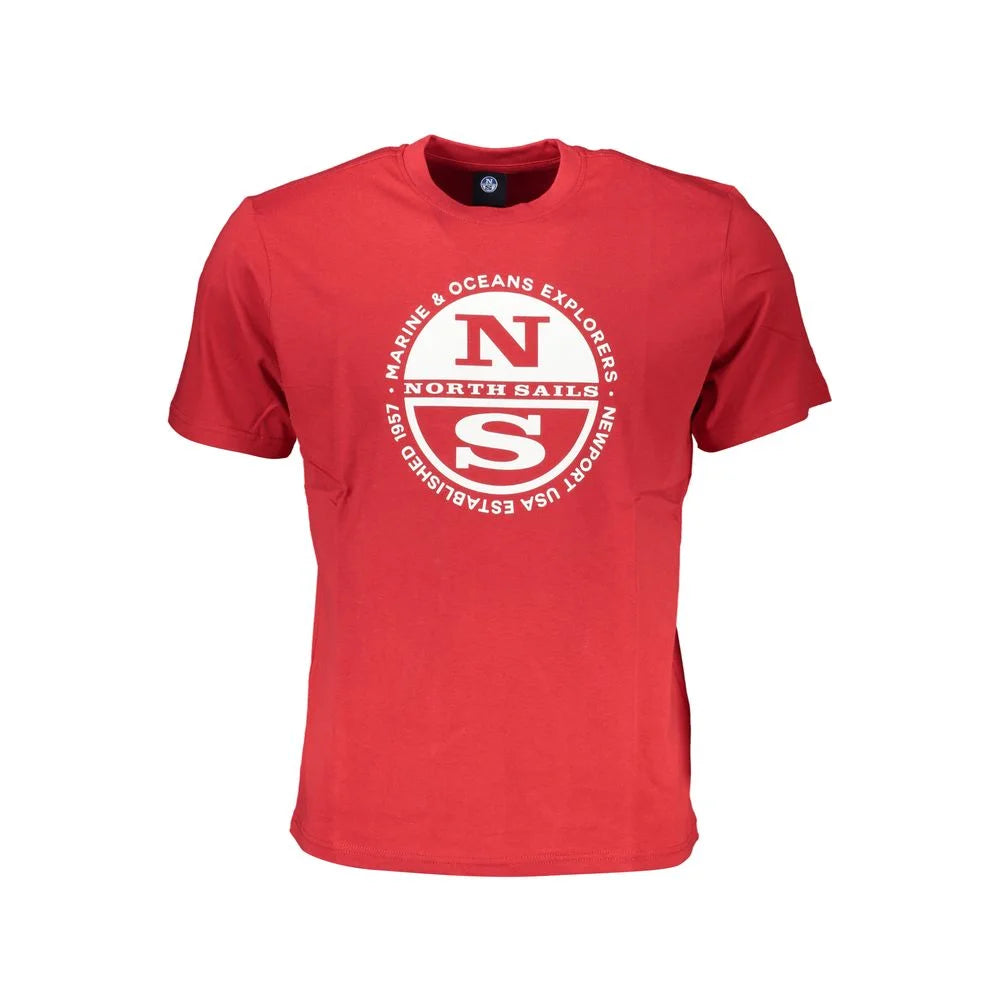 North Sails Red Cotton T-Shirt - T-Shirts