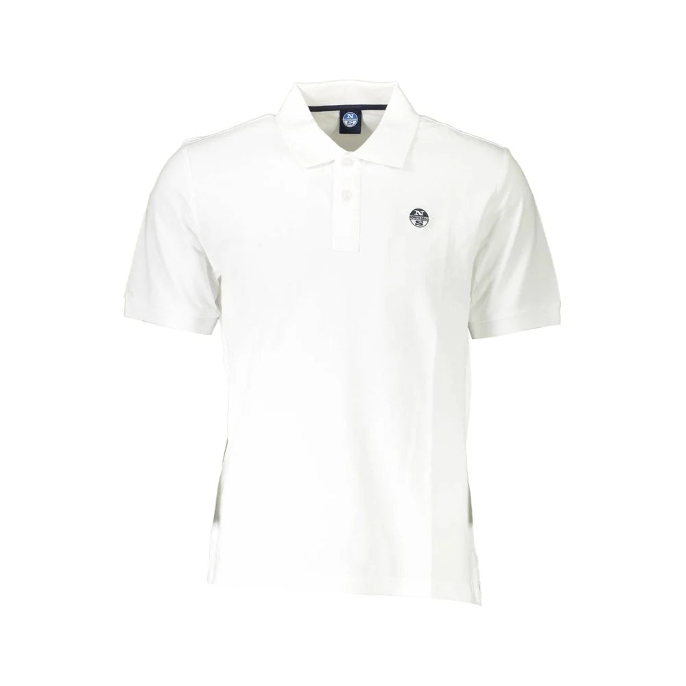 North Sails White Cotton Men Polo Shirt - Polos