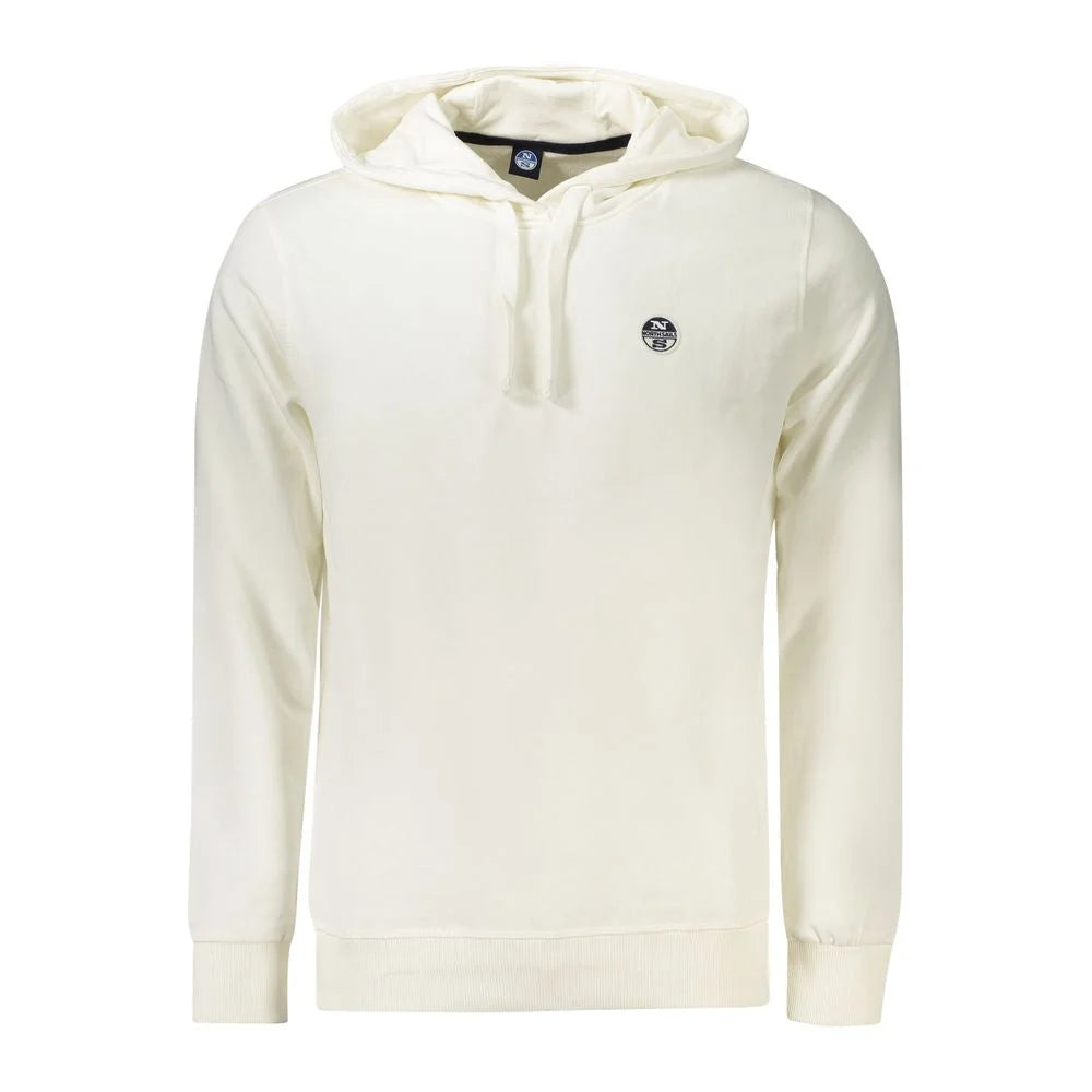 North Sails White Cotton Men Sweater - Hoodies