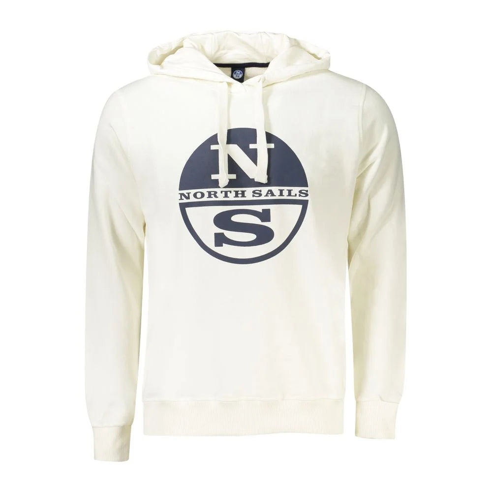 North Sails White Cotton Men Sweater - Hoodies