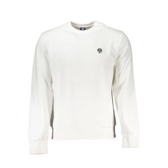 North Sails White Cotton Men Sweater - Sweatshirts
