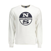 North Sails White Cotton Men Sweater - Sweatshirts