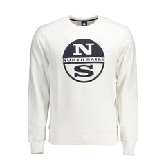 North Sails White Cotton Men Sweater - Sweatshirts