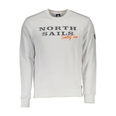 North Sails White Cotton Men Sweater - Sweatshirts