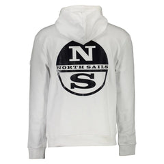 North Sails White Cotton Men Sweater - XXL - Hoodies