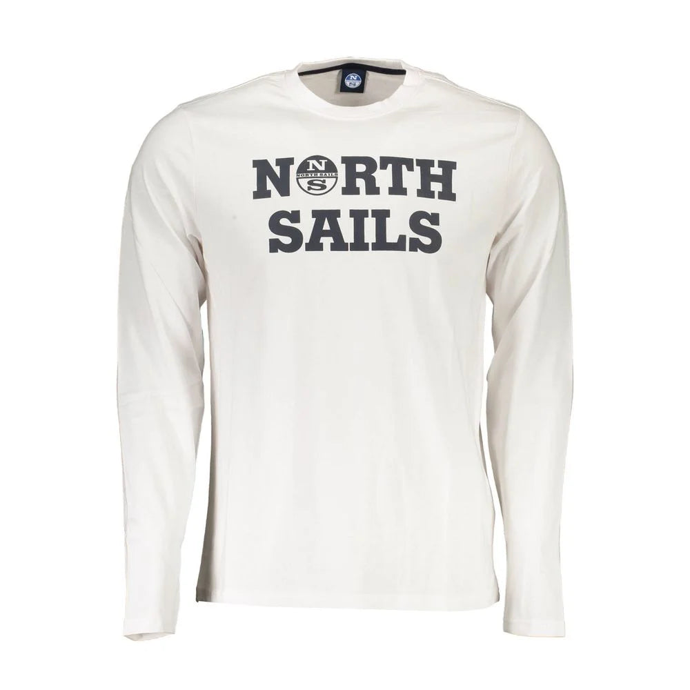 North Sails White Cotton Men T-Shirt - T-Shirts