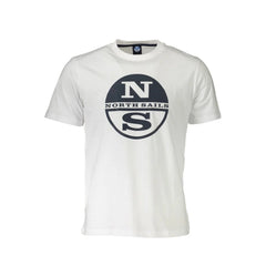 North Sails White Cotton Men T-Shirt - T-Shirts