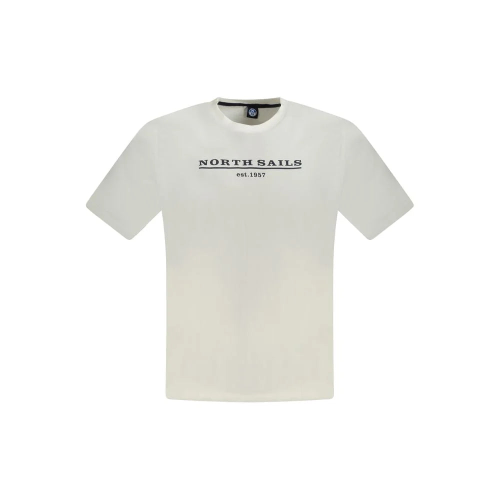 North Sails White Cotton Men T-Shirt - T-Shirts