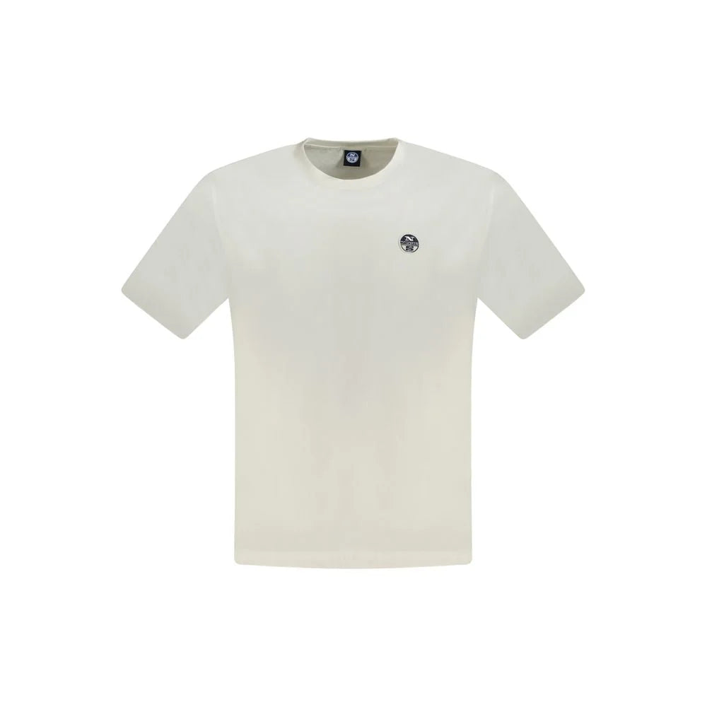 North Sails White Cotton Men T-Shirt - T-Shirts
