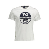 North Sails White Cotton Men T-Shirt - XL - T-Shirts