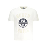 North Sails White Cotton Men TShirt - T-Shirts