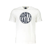 North Sails White Cotton T-Shirt - T-Shirts