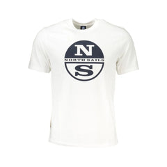 North Sails White Cotton T-Shirt - T-Shirts