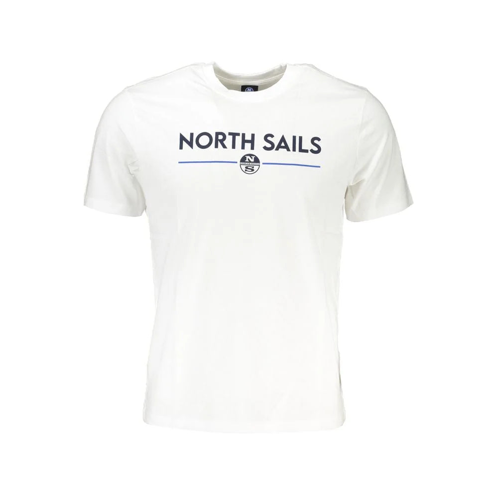 North Sails White Cotton T-Shirt - T-Shirts