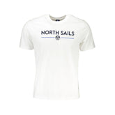 North Sails White Cotton T-Shirt - T-Shirts