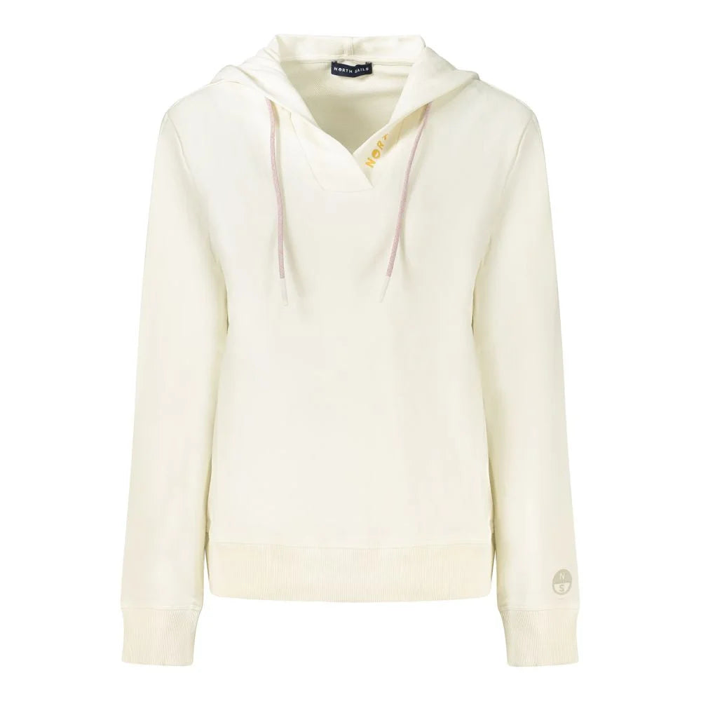 North Sails White Cotton Women Sweater - Hoodies
