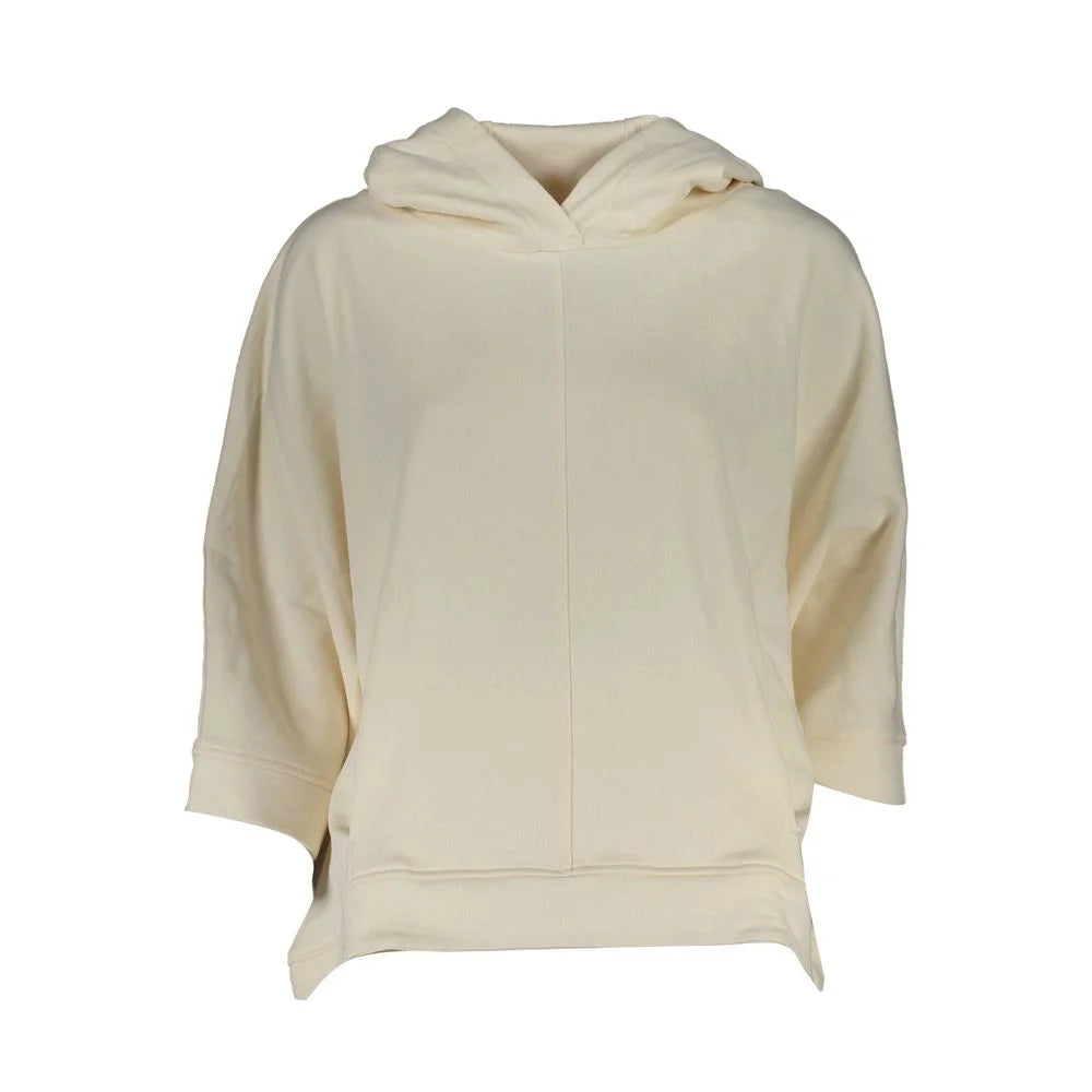 North Sails White Cotton Women’s Hooded Sweater - Hoodies