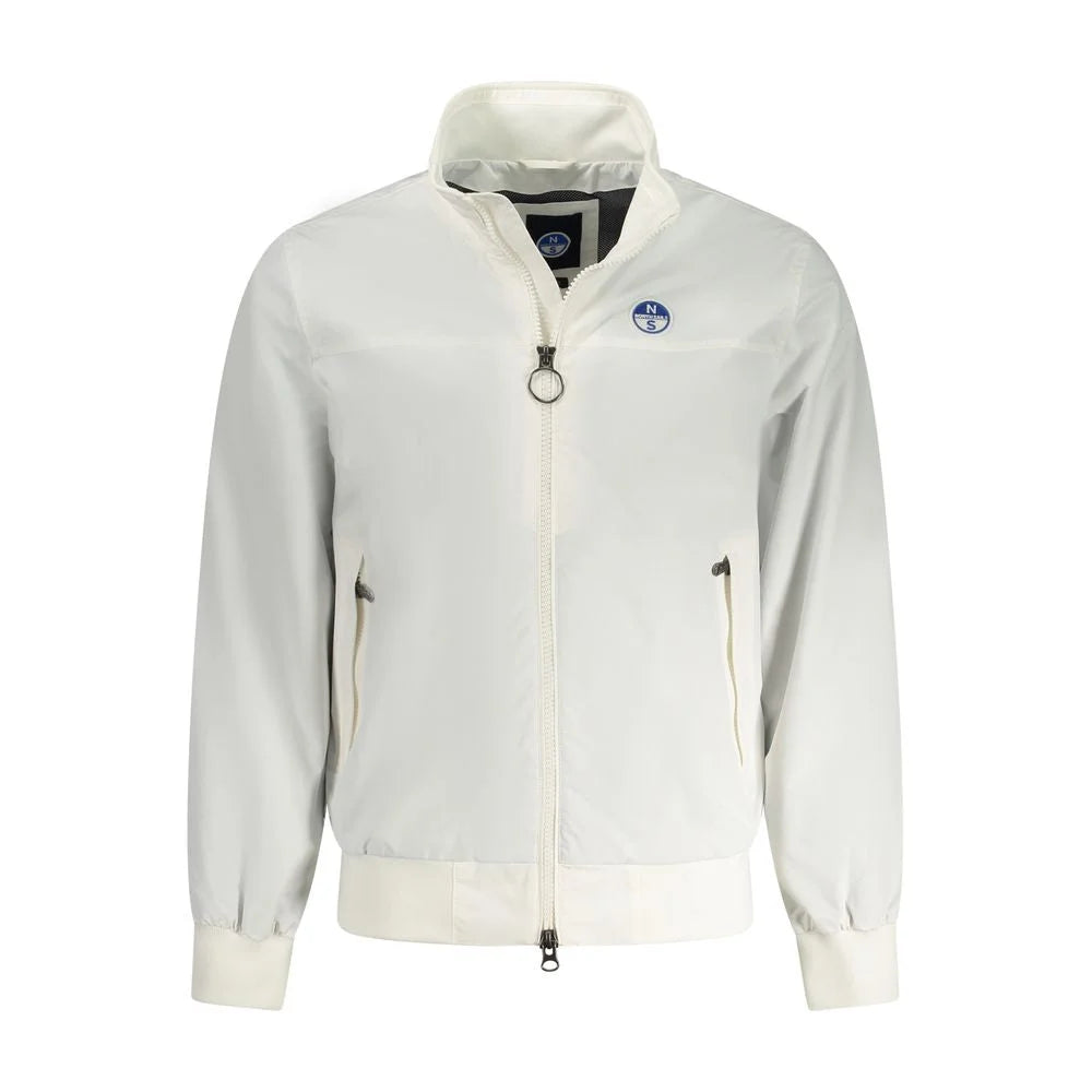 North Sails White Polyamide Men Jacket - M - Sport Jackets