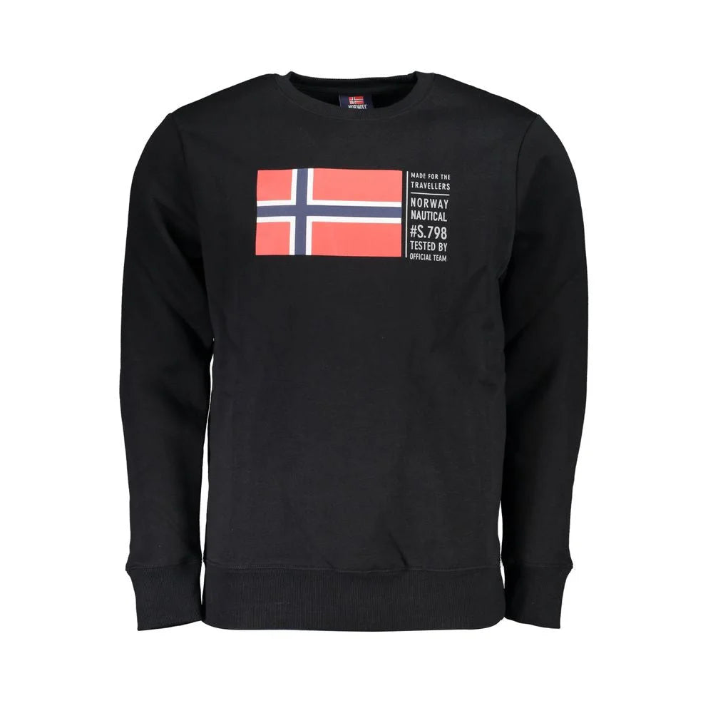 Norway 1963 Black Cotton Men Sweater - XL - Sweatshirts