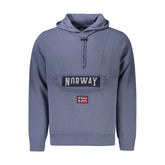 Norway 1963 Blue Cotton Men’s Hooded Sweater - Hoodies