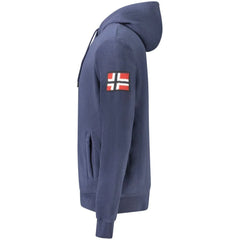 Norway 1963 Blue Polyester Men’s Hooded Sweater - Hoodies