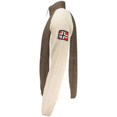 Norway 1963 Brown Polyester Men Sweater - Sweatshirts