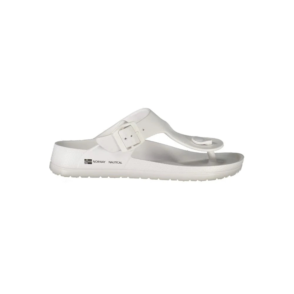 Norway 1963 White Plastic Women Sandal - Sandals
