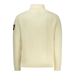 Norway 1963 White Wool Men Sweater