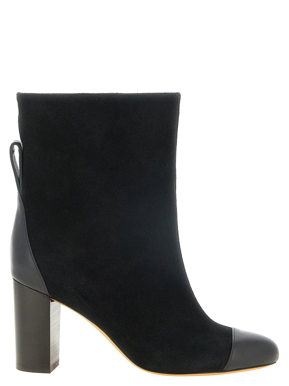 ODISSI Black Calfskin Ankle Boots