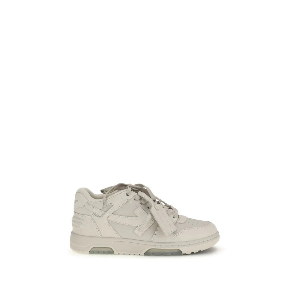 Off-White Beige Calf Leather Bos Taurus Low Top Sneakers - Sneakers