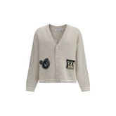 Off-White Beige Cotton Cardigan