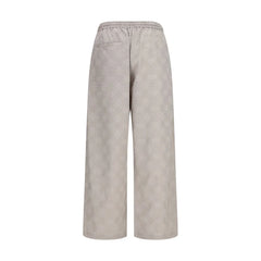 Off-White Beige Cotton Casual Pants