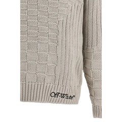 Off-White Beige Cotton Sweatshirt