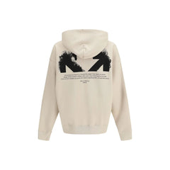 Off-White Beige Cotton Sweatshirt