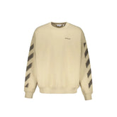 Off-White Beige Cotton Sweatshirt