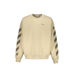 Off-White Beige Cotton Sweatshirt