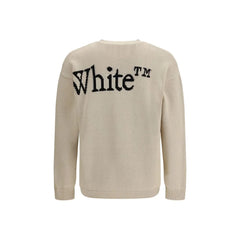 Off-White Beige Cotton Sweatshirt