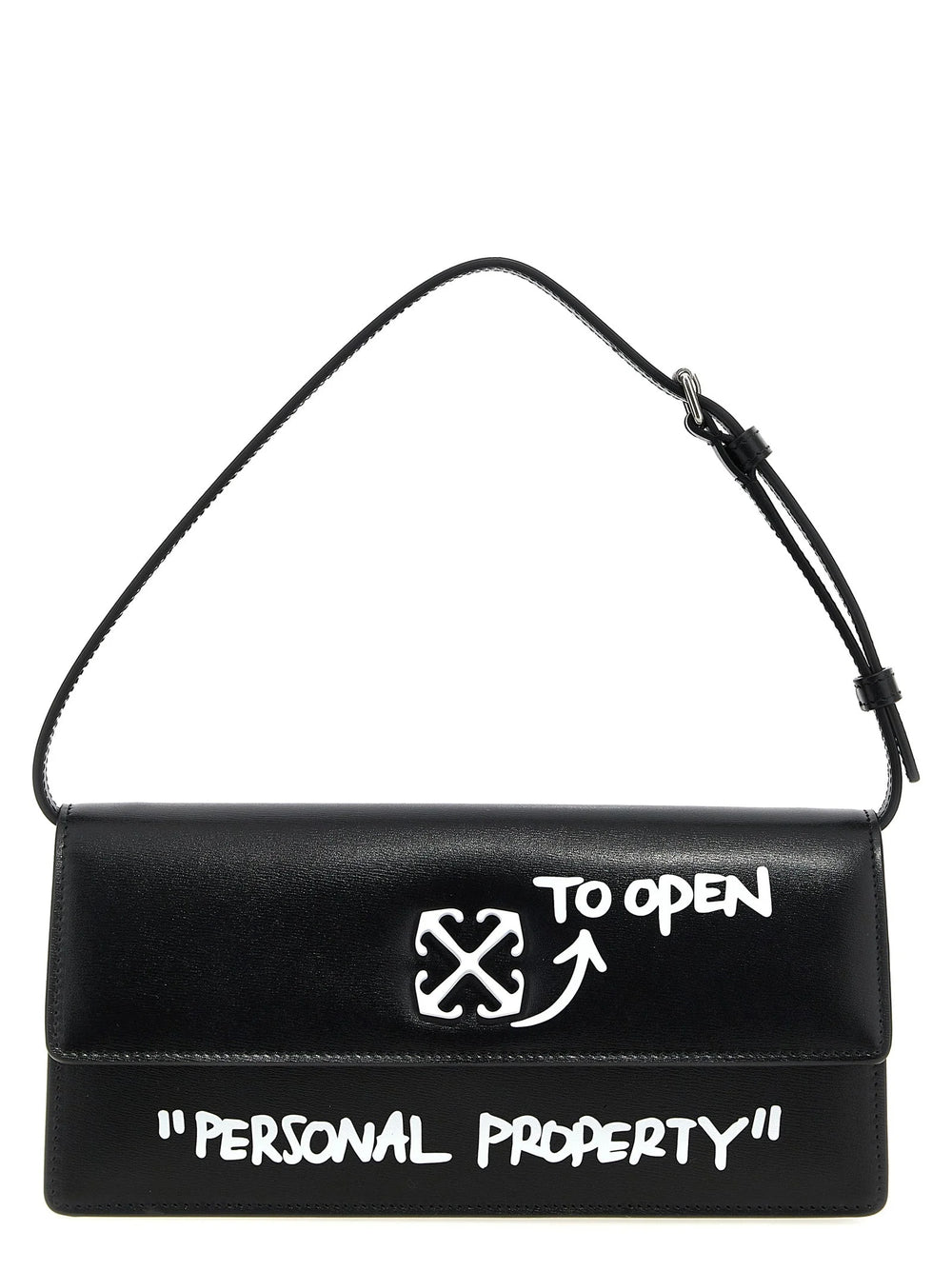 Off-White Bicolor Calfskin Shoulder Bag