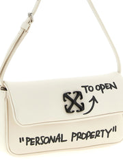 Off-White Bicolor Lamb Leather Shoulder Bag