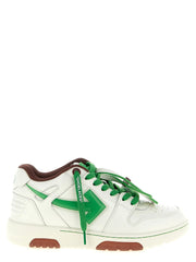 Off-White Bicolor Leather Athletic Sneakers
