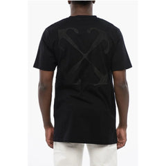Off-White Black Cotton ARROW Crew-neck T-shirt - T-Shirts