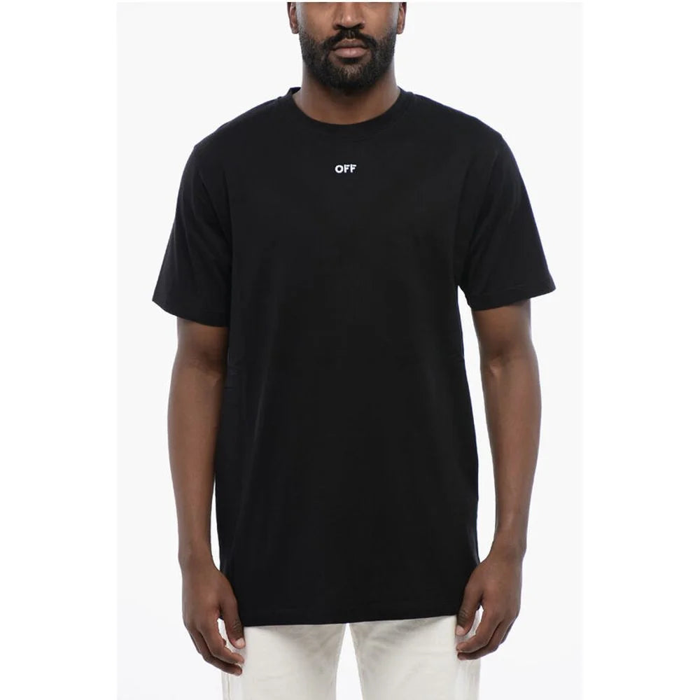 Off-White Black Cotton ARROW Crew-neck T-shirt - T-Shirts
