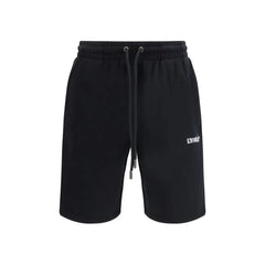 Off-White Black Cotton Bermuda Shorts