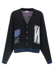 Off-White Black Cotton Cardigan