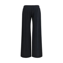 Off-White Black Cotton Casual Pants
