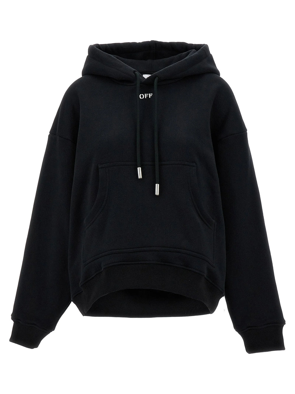 Off-White Black Cotton Hoodie