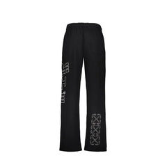 Off-White Black Cotton Joggers (Workout Pants)