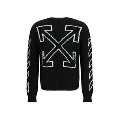Off-White Black Cotton Sweatshirt