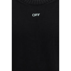 Off-White Black Cotton Sweatshirt